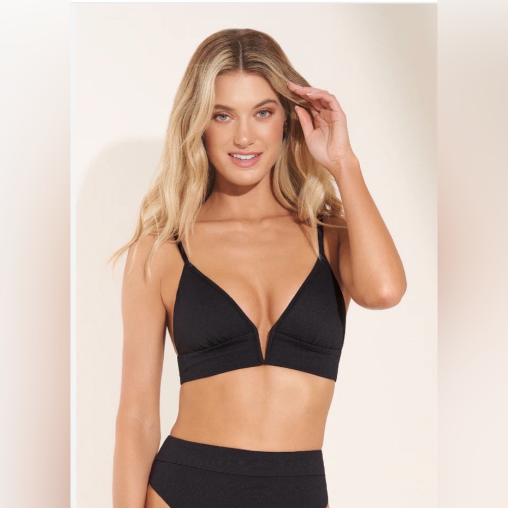 Maaji Black Orchid Women's Two-Piece Bikini Set – High Waist Bottoms SZ Small